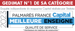 Gedimat meilleure enseigne 2022
